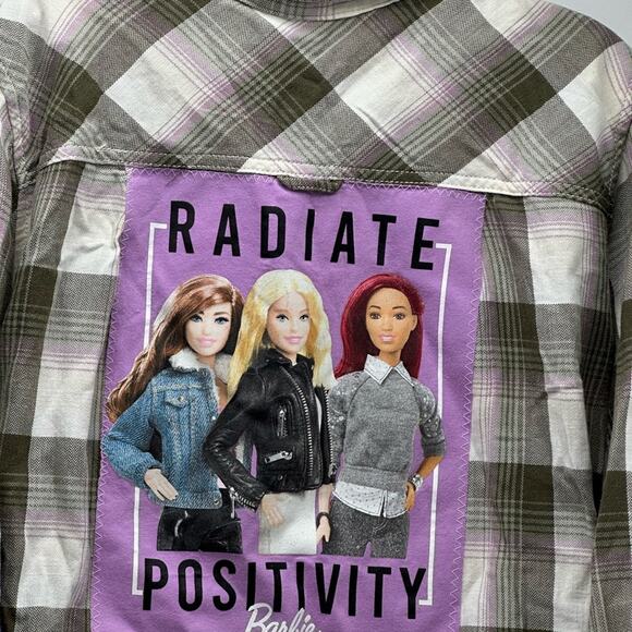 BARBIE Handmade FLANNEL BACKED DESIGN by my Friend LISA —SONOMA BRANDED 1X PLAID - Picture 2 of 11